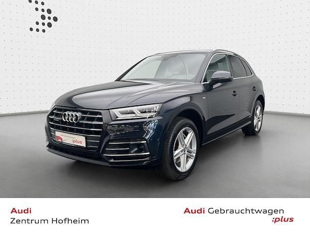 Mondscheinblau metallic Gebraucht 2020 Audi Q5 S-Line SUV | 32.999 € (Superpreis) - Bild 1/4