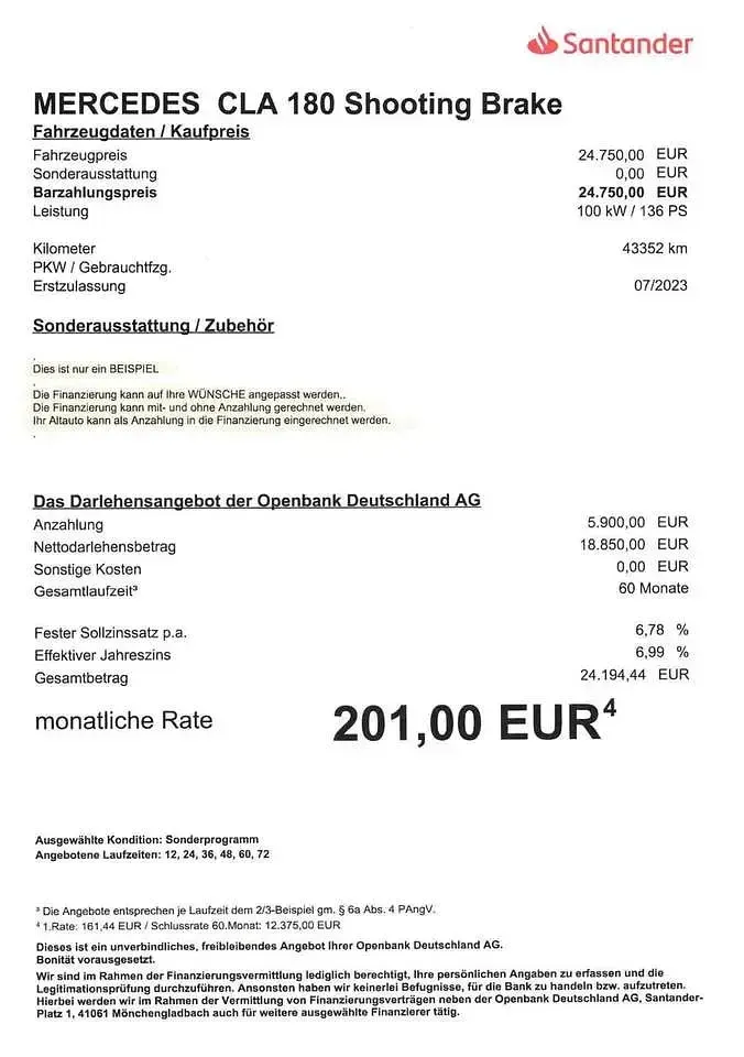 Gebraucht Mercedes CLA180 136 PS (100 kW) 2023 Nachtschwarz Coupé