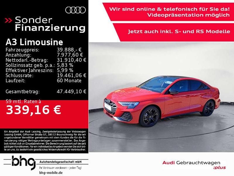 Rot Gebraucht 2025 Audi A3 S-Line Limousine | 39.888 € (Teuer) - Bild 1/4