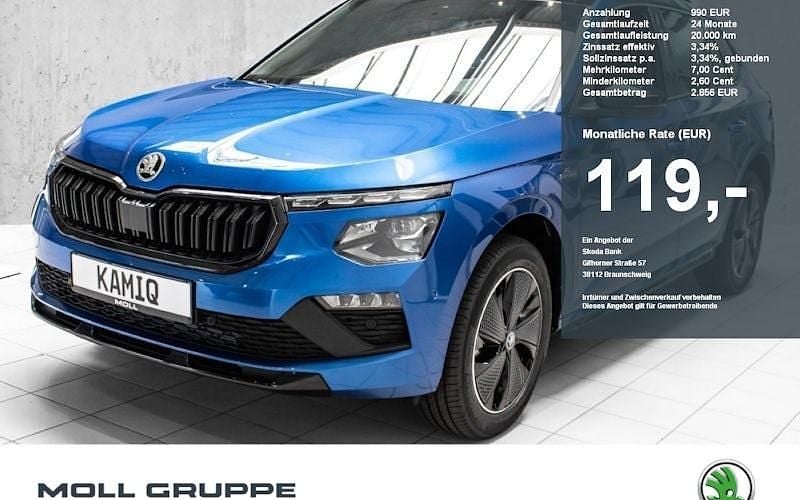 Blau Neu 2025 Skoda Kamiq Monte Carlo SUV | 28.980 € (Fairer Preis) - Bild 1/4