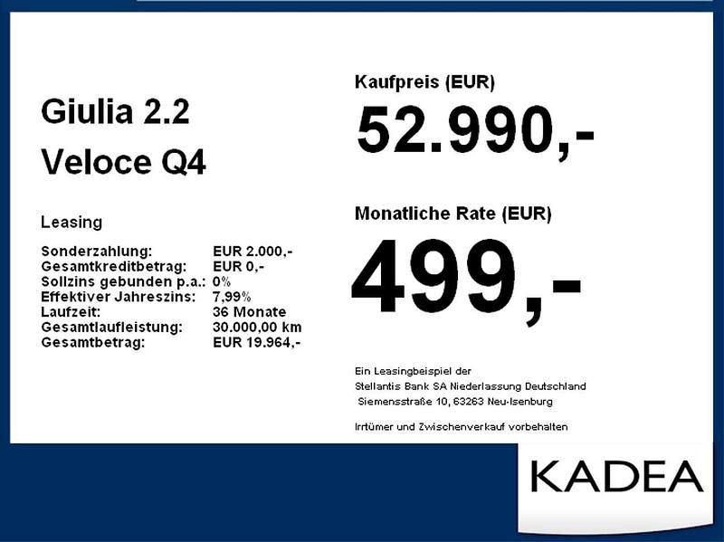 Neu Alfa Romeo Giulia Veloce 209 PS (153 kW) 2026 Rosso alfa Limousine