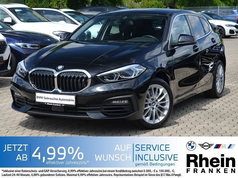 Schwarz Gebraucht 2022 BMW 120 Advantage Kleinwagen | 26.380 € (Fairer Preis) - Bild 1/4