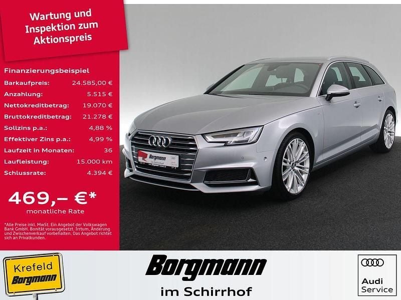 Florettsilber metallic (metallic) Gebraucht 2019 Audi A4 Ambiente Kombi | 24.585 € (Fairer Preis) - Bild 1/4