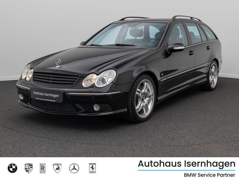 Obsidianschwarz schwarz Gebraucht 2005 Mercedes C55 AMG AMG Limousine | 12.499 € - Bild 1/4