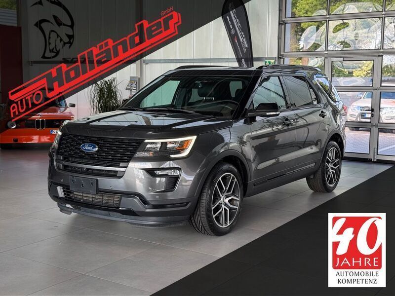 Grau Gebraucht 2018 Ford Explorer Sport SUV | 31.740 € - Bild 1/3