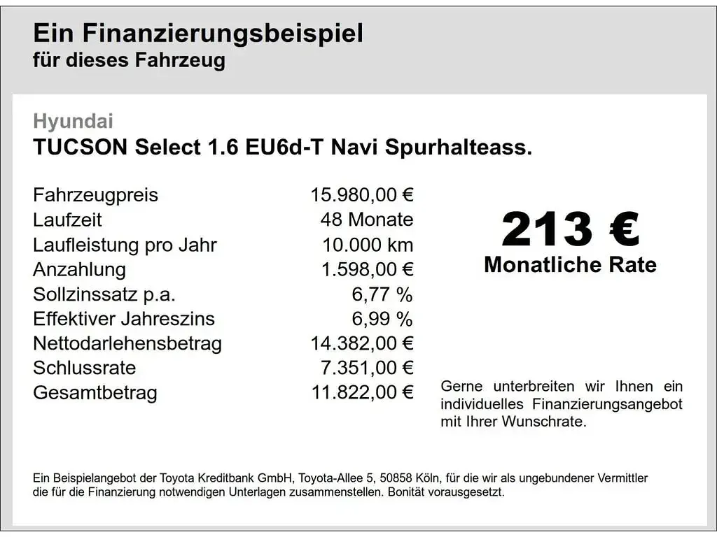 Gebraucht Hyundai Tucson Select 132 PS (97 kW) 2019 Schwarz SUV