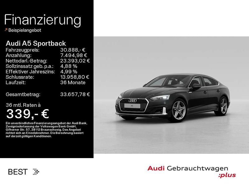 Brillantschwarz Gebraucht 2022 Audi A5 Advanced Plus Coupé | 30.888 € (Fairer Preis) - Bild 1/3