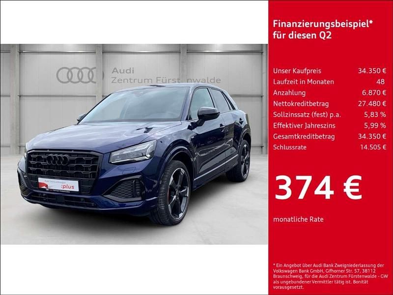 Blau Gebraucht 2023 Audi Q2 Advanced SUV | 34.350 € - Bild 1/4