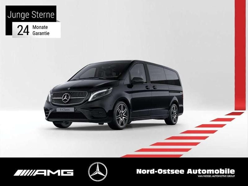 Obsidianschwarz metallic Gebraucht 2022 Mercedes V300 Avantgarde Edition Van / Kleinbus | 57.990 € (Fairer Preis) - Bild 1/3