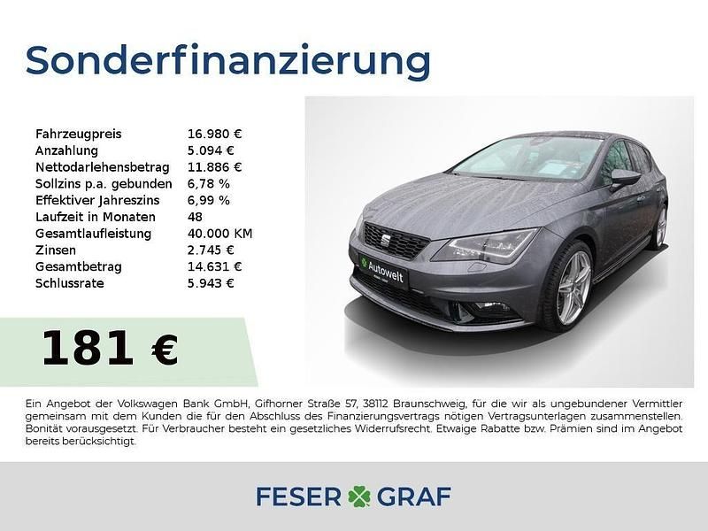 Gebraucht Seat Leon FR 184 PS (135 kW) 2016 Pirineos grau Limousine