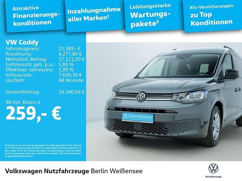 Gebraucht VW Caddy Life 114 PS (83 kW) 2021 Indiumgrau metallic Van / Kleinbus