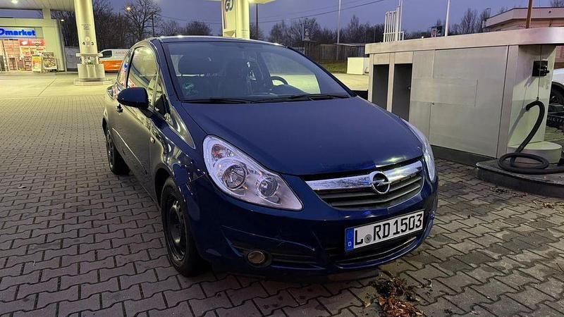 Blau Gebraucht 2007 Opel Corsa Limousine | 999 € (Superpreis) - Bild 1/4