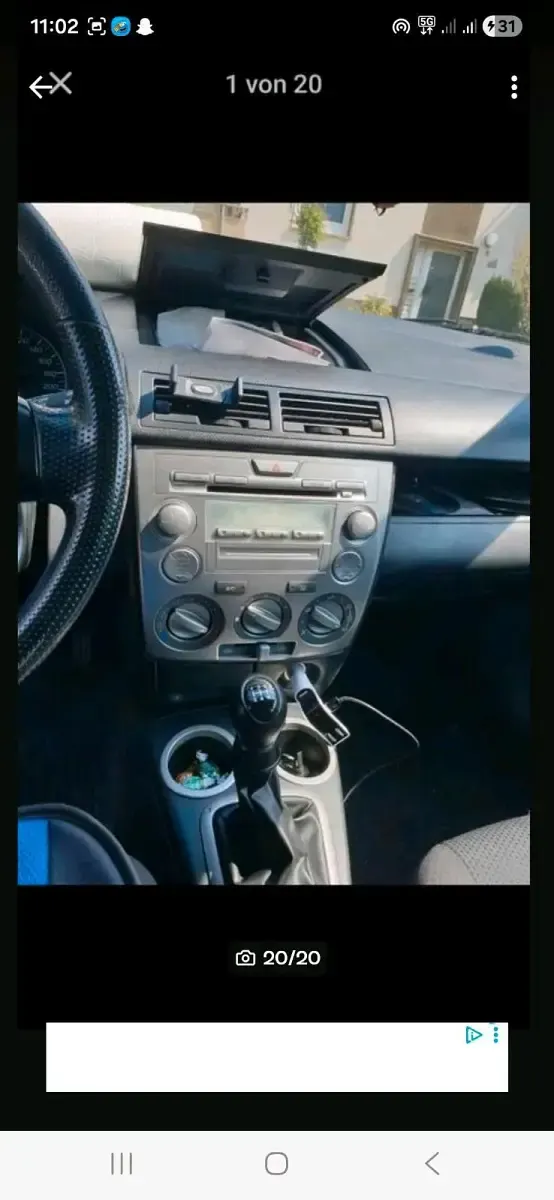 Usata Mazda 2 80 CV (58 kW) 2007 Blu Utilitaria