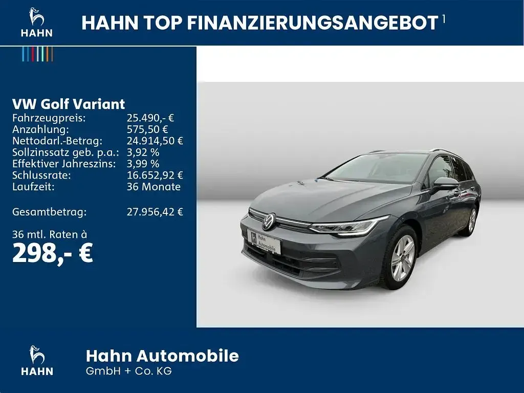 Usata VW Golf VIII Life 150 CV (110 kW) 2024 Grigio Station wagon