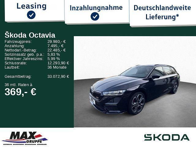 Schwarz Gebraucht 2023 Skoda Octavia RS Kombi | 29.980 € (Fairer Preis) - Bild 1/3