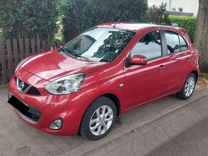 Rot Gebraucht 2016 Nissan Micra Acenta Kleinwagen | 5.900 € (Fairer Preis) - Bild 1/4