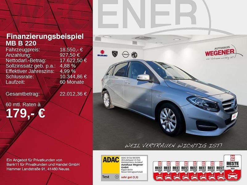 Gebraucht Mercedes B220 Style 184 PS (135 kW) 2018 Silber Van / Kleinbus