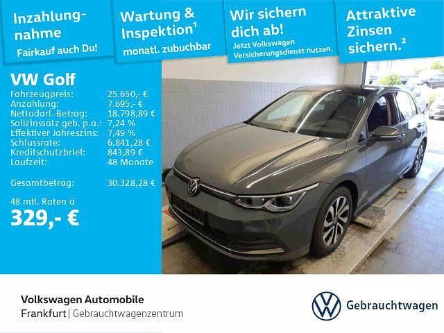 Delfingrau metallic Gebraucht 2022 VW Golf VIII Active Limousine | 25.650 € (Fairer Preis) - Bild 1/4