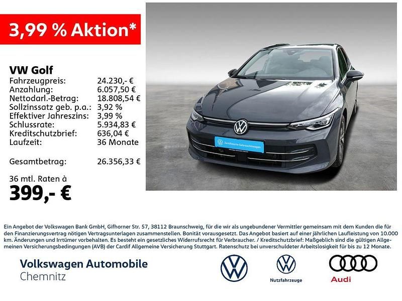 Grau Gebraucht 2024 VW Golf VIII Goal Limousine | 24.229 € (Superpreis) - Bild 1/4