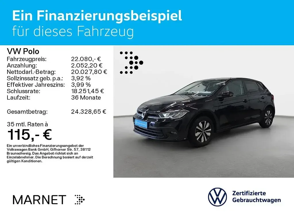 Gebraucht VW Polo Goal 116 PS (85 kW) 2025 Deep black perleffekt Kleinwagen