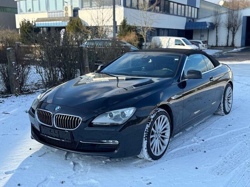 Schwarz Gebraucht 2015 BMW 640 Cabriolet Sport Line Cabrio | 15.499 € (Superpreis) - Bild 1/4