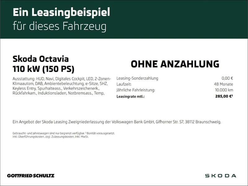 Gebraucht Skoda Octavia Selection 150 PS (110 kW) 2025 Weiß (bila moon/moon white) Kombi