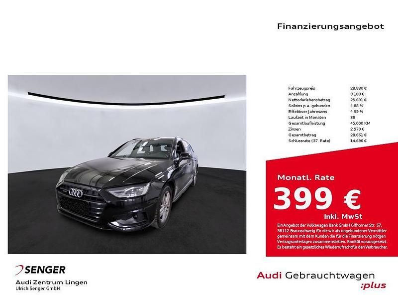 Mythosschwarz metallic Gebraucht 2021 Audi A4 Ambiente Kombi | 28.880 € (Fairer Preis) - Bild 1/2