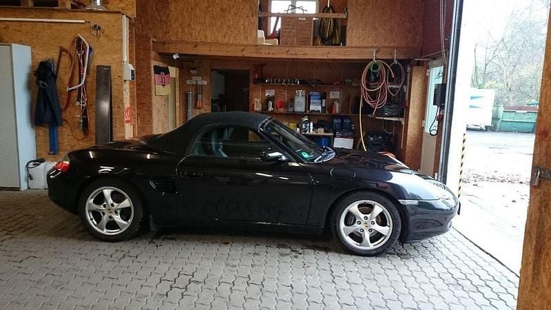 Gebraucht Porsche Boxster 220 PS (161 kW) 2002 Schwarz Cabrio