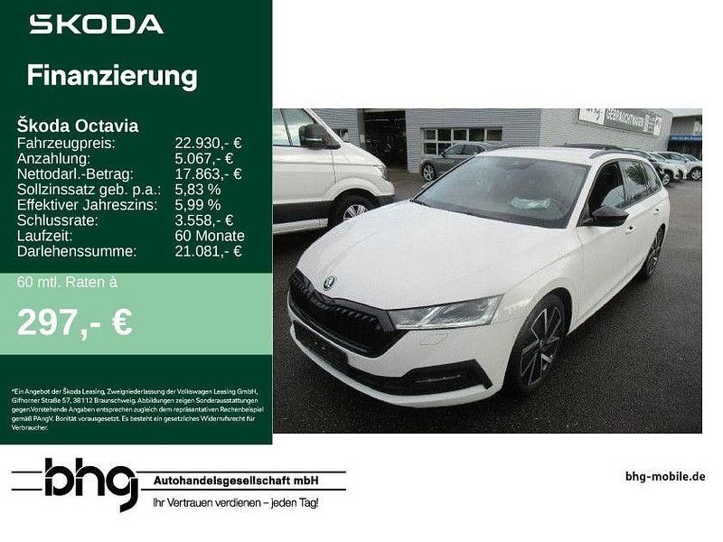 Weiß Gebraucht 2021 Skoda Octavia Style Kombi | 22.460 € (Teuer) - Bild 1/4