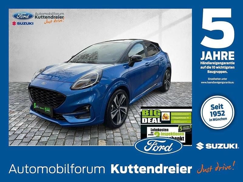 Dynamicblau metallic Gebraucht 2021 Ford Puma ST-Line X SUV | 19.680 € (Guter Preis) - Bild 1/4
