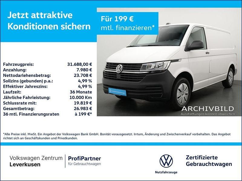 Weiss / candy weiss Gebraucht 2024 VW T6.1 Van | 31.688 € - Bild 1/4