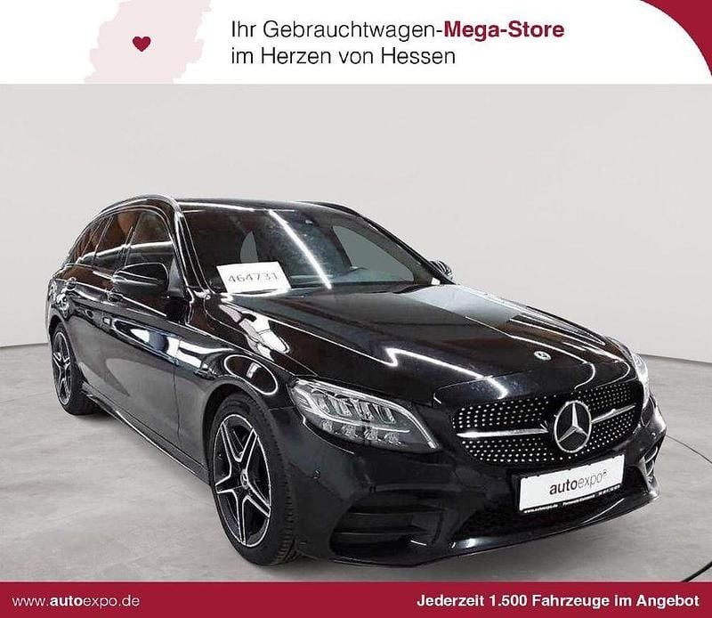 Schwarz Gebraucht 2020 Mercedes C220 AMG Limousine | 18.589 € (Guter Preis) - Bild 1/4