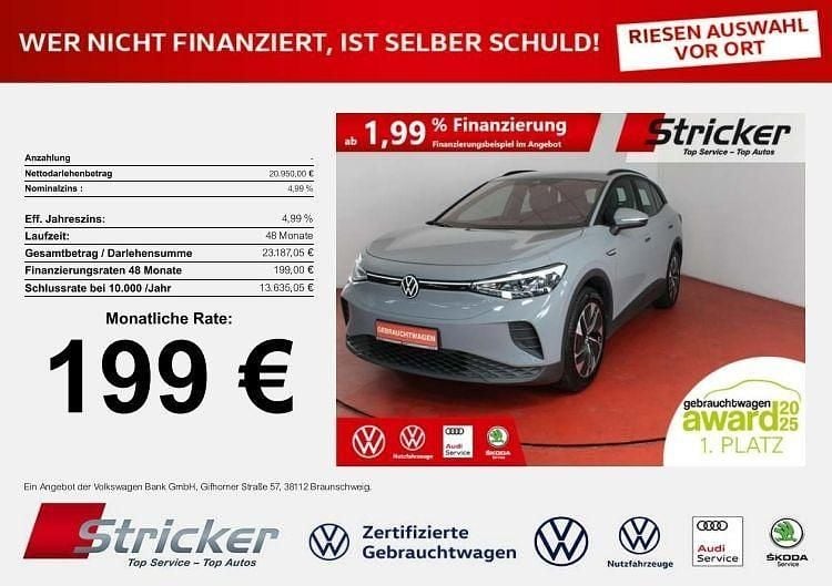 Mondsteingrau Gebraucht 2022 VW ID.4 Pure SUV | 20.949 € (Superpreis) - Bild 1/4