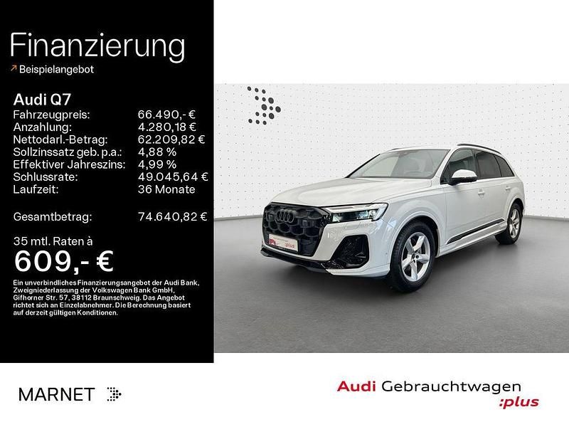 Weiß Gebraucht 2025 Audi Q7 S-Line SUV | 66.490 € - Bild 1/4