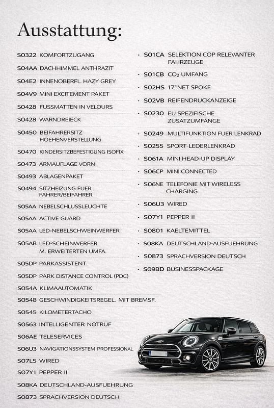 Gebraucht Mini Cooper D Clubman 150 PS (110 kW) 2016 Schwarz Kombi