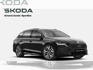 Neu Skoda Octavia SportLine 150 PS (110 kW) 2025 Schwarz (blackmagic perleffekt) Kombi