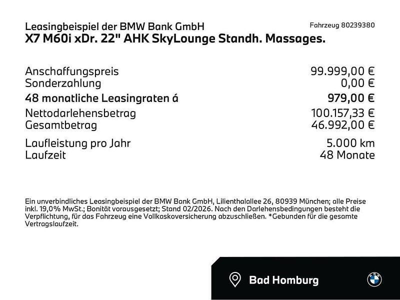 Gebraucht BMW X7 M Sport 530 PS (389 kW) 2025 Schwarz SUV