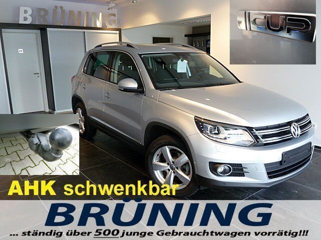 Silber metallic Gebraucht 2014 VW Tiguan Cup SUV | 27.390 € - Bild 1/4