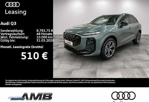 Neu Audi Q3 S-Line 150 PS (110 kW) 2025 Grün SUV