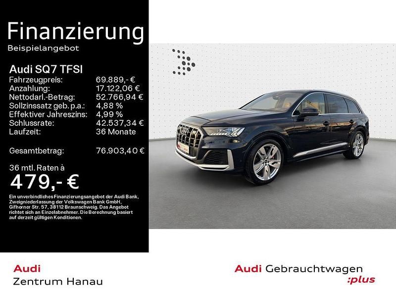 Dark sapphire pearl Gebraucht 2021 Audi SQ7 Ambiente SUV | 67.999 € (Superpreis) - Bild 1/4