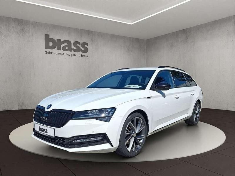 Moonweiß perleffekt Gebraucht 2020 Skoda Superb SportLine Kombi | 26.450 € (Guter Preis) - Bild 1/4