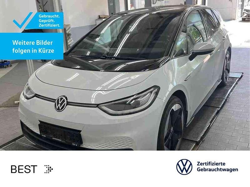 Gletscherweiß metallic/schwarz Gebraucht 2021 VW ID.3 Business Kleinwagen | 20.999 € (Guter Preis) - Bild 1/3
