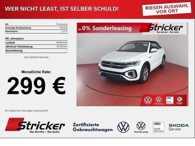 Weiß Neu 2025 VW T-Roc Cabriolet R-line Cabrio | 39.989 € (Superpreis) - Bild 1/4