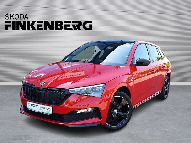 Rot Gebraucht 2021 Skoda Scala Monte Carlo Kleinwagen | 21.780 € (Teuer) - Bild 1/4