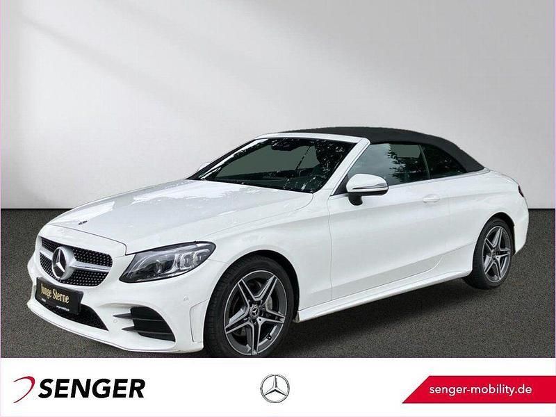 Weiß Gebraucht 2018 Mercedes C180 AMG line Cabrio | 27.480 € (Fairer Preis) - Bild 1/3