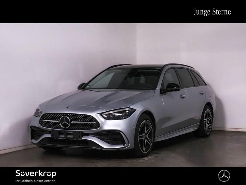 Silberlack hightechsilber (metallic) Gebraucht 2023 Mercedes C300e AMG Kombi | 47.300 € (Teuer) - Bild 1/2