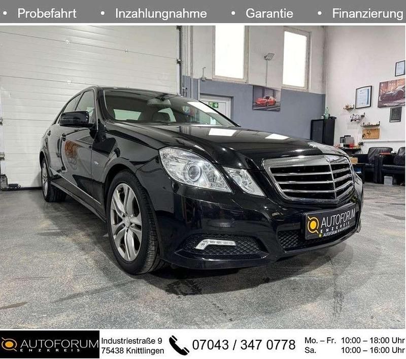 Schwarz Gebraucht 2009 Mercedes E220 Avantgarde Limousine | 12.590 € (Teuer) - Bild 1/3