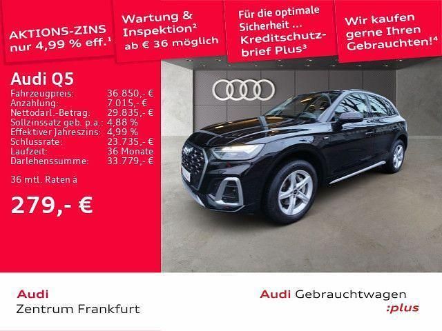 Mythosschwarz metallic Gebraucht 2022 Audi Q5 S-Line SUV | 39.950 € (Guter Preis) - Bild 1/1