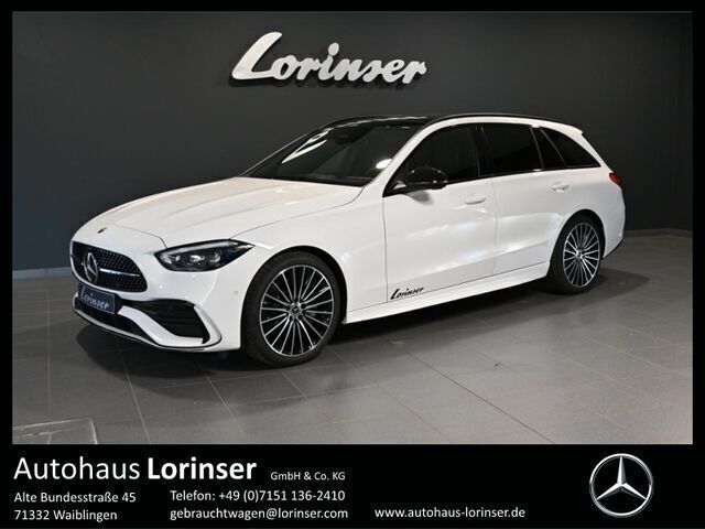 Weiß Gebraucht 2023 Mercedes C220 AMG Kombi | 59.900 € - Bild 1/2