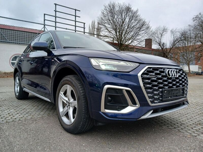 Blau Gebraucht 2021 Audi Q5 Sportback S-Line SUV | 34.900 € (Fairer Preis) - Bild 1/4